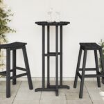 vidaXL Barový stôl Čierna 55 x 55 x 107 cm Polyetylén – Obrázok 4