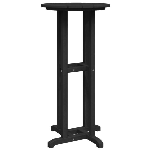 vidaXL Barový stôl Čierna 55 x 55 x 107 cm Polyetylén – Obrázok 7