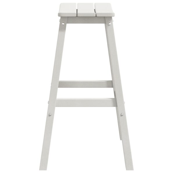 vidaXL Barové stoličky 2 ks Biela HDPE – Obrázok 6