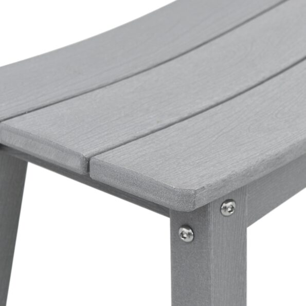 vidaXL Bar Stoličky 2 ks Svetlosivé HDPE – Obrázok 8