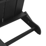 vidaXL Folding Adirondack Chair Čierna 74,5x80,5x90 cm HDPE – Obrázok 9