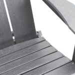 vidaXL Skladacia Adirondack stolička Svetlosivá 74,5x80,5x90 cm HDPE – Obrázok 8