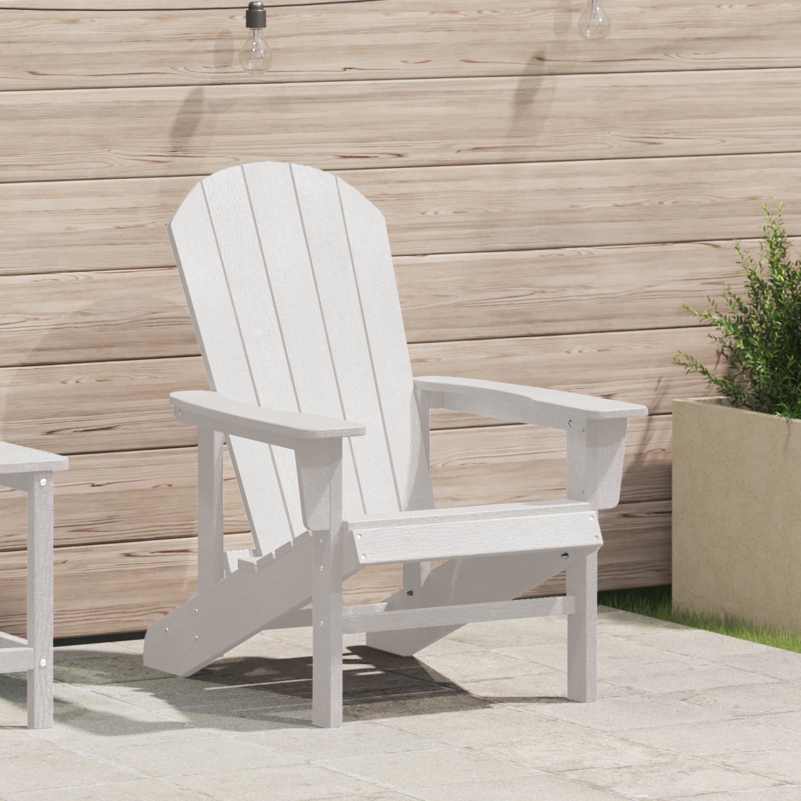 42006621_1.jpg vidaXL Adirondack stolička Biela 82 x 74 x 92 cm HDPE – Obrázok 1