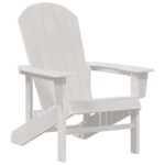 vidaXL Adirondack stolička Biela 82 x 74 x 92 cm HDPE – Obrázok 2