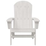 vidaXL Adirondack stolička Biela 82 x 74 x 92 cm HDPE – Obrázok 4