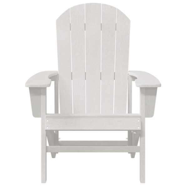 vidaXL Adirondack stolička Biela 82 x 74 x 92 cm HDPE – Obrázok 4