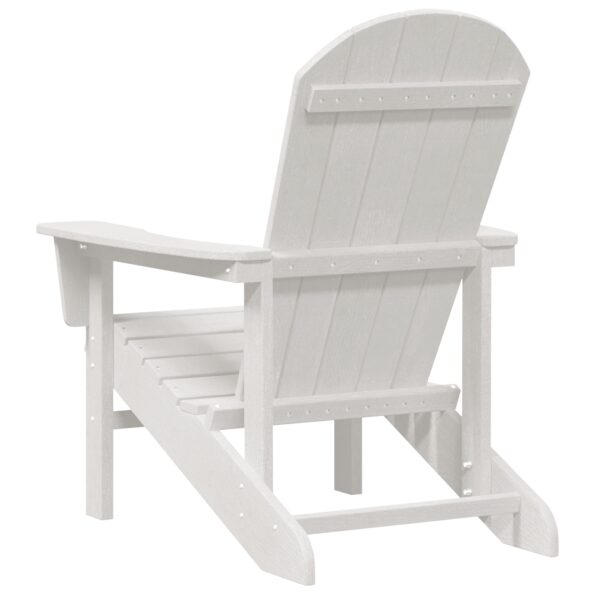vidaXL Adirondack stolička Biela 82 x 74 x 92 cm HDPE – Obrázok 6