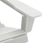 vidaXL Adirondack stolička Biela 82 x 74 x 92 cm HDPE – Obrázok 7