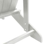 vidaXL Adirondack stolička Biela 82 x 74 x 92 cm HDPE – Obrázok 8