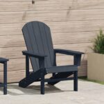 vidaXL Adirondack stolička Námornícka modrá 74x82x91 cm HDPE
