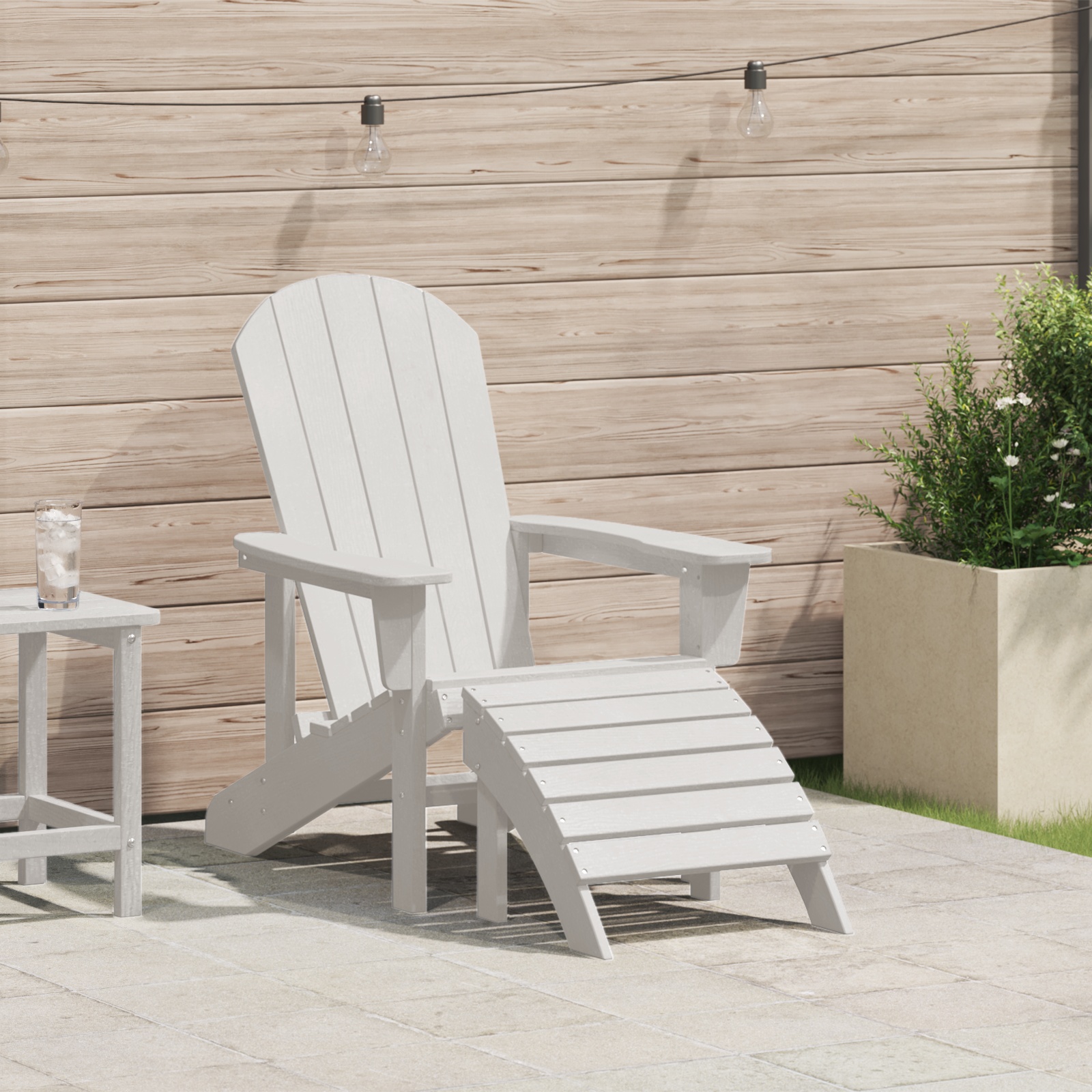 42006629_1.jpg vidaXL Adirondack stolička Biela 82 x 74 x 92 cm HDPE – Obrázok 1