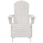 vidaXL Adirondack stolička Biela 82 x 74 x 92 cm HDPE – Obrázok 4