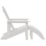 vidaXL Adirondack stolička Biela 82 x 74 x 92 cm HDPE – Obrázok 5