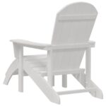 vidaXL Adirondack stolička Biela 82 x 74 x 92 cm HDPE – Obrázok 6