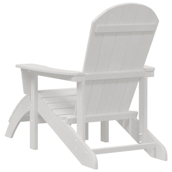 vidaXL Adirondack stolička Biela 82 x 74 x 92 cm HDPE – Obrázok 6