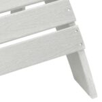 vidaXL Adirondack stolička Biela 82 x 74 x 92 cm HDPE – Obrázok 7