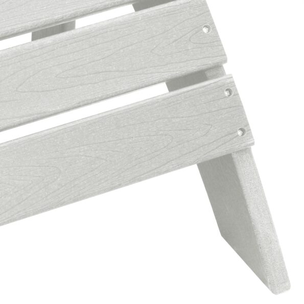 vidaXL Adirondack stolička Biela 82 x 74 x 92 cm HDPE – Obrázok 7