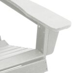 vidaXL Adirondack stolička Biela 82 x 74 x 92 cm HDPE – Obrázok 8