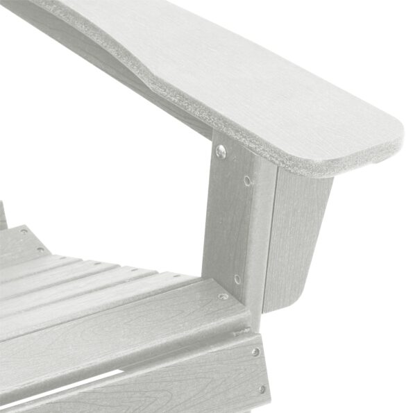 vidaXL Adirondack stolička Biela 82 x 74 x 92 cm HDPE – Obrázok 8