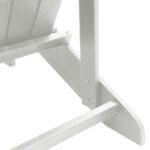 vidaXL Adirondack stolička Biela 82 x 74 x 92 cm HDPE – Obrázok 9