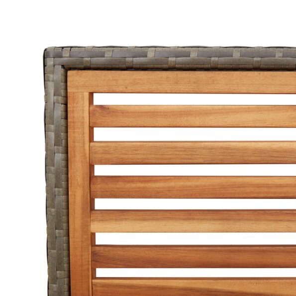 vidaXL Záhradné stoličky s vankúšmi 2 ks, šedé z poly ratanu – Obrázok 8