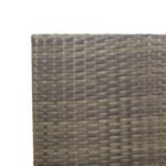 vidaXL Stohovateľné záhradné kreslá s vankúšmi 2 ks, šedé, poly ratan – Obrázok 8