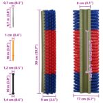 vidaXL Nástenné kefy 20x9x50 cm – Obrázok 9