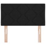 vidaXL Čelo postele dizajn diamantových blokov čierne 80 cm látka – Obrázok 5
