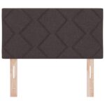 vidaXL Zadné čelo Tmavohnedá 80 cm látka – Obrázok 5