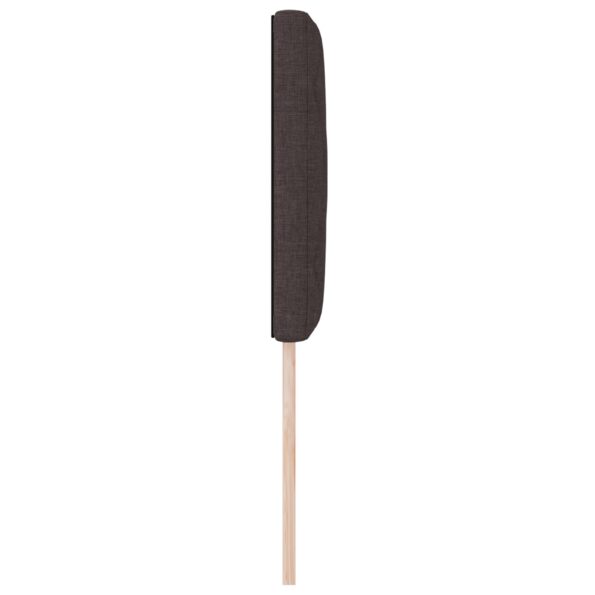 vidaXL Zadné čelo Tmavohnedá 80 cm látka – Obrázok 6