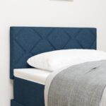 vidaXL Čelo postele dizajn diamantových blokov modrá 80 cm látka