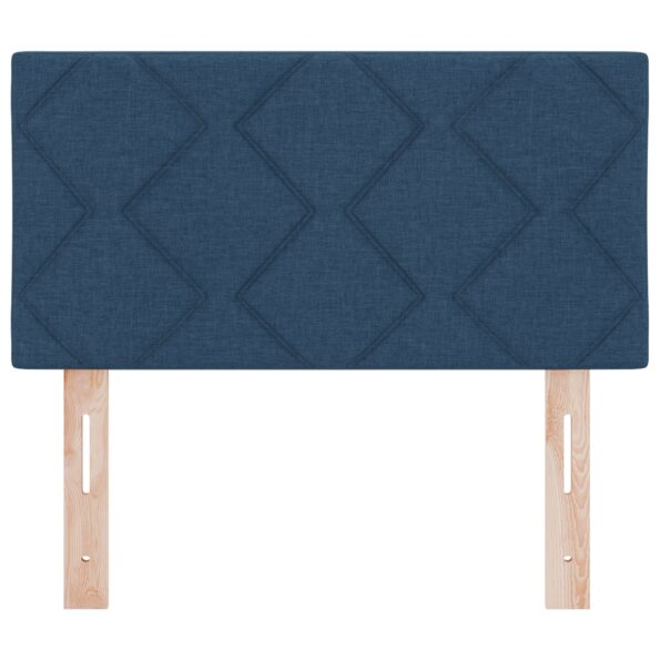 vidaXL Čelo postele dizajn diamantových blokov modrá 80 cm látka – Obrázok 5