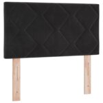 vidaXL Čelo postele Dizajn Diamantové bloky Čierne 80 cm Velvet – Obrázok 2