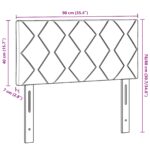 vidaXL Zadné čelo Čierny 90 cm látka – Obrázok 8
