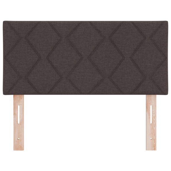 42007218_5.jpg vidaXL Čelo postele Dizajn Diamantových Blokov Tmavo Hnedé 90 cm Textília – Obrázok 5