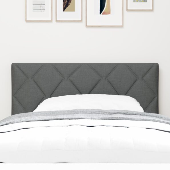 42007229_3.jpg vidaXL Čelo postele s designom diamantových blokov tmavošedé 100 cm textil – Obrázok 3