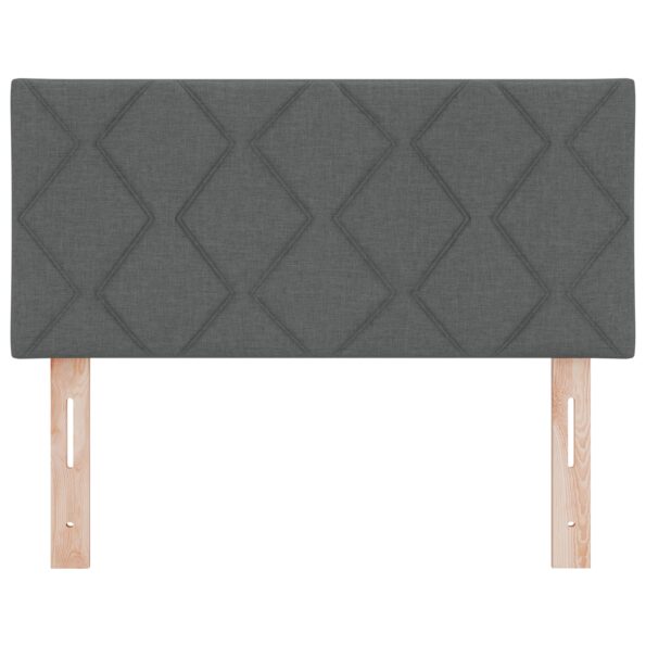 42007229_5.jpg vidaXL Čelo postele s designom diamantových blokov tmavošedé 100 cm textil – Obrázok 5