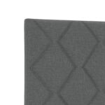 vidaXL Čelo postele s designom diamantových blokov tmavošedé 100 cm textil – Obrázok 7