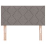 vidaXL Čelo postele s dizajnom diamantových blokov taupe 100 cm z látky – Obrázok 5