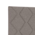 vidaXL Čelo postele s dizajnom diamantových blokov taupe 100 cm z látky – Obrázok 7