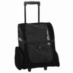 vidaXL Vozík pre domáce zvieratá 3 v 1 dizajn čierny 48x32x57 cm oxfordská látka – Obrázok 2