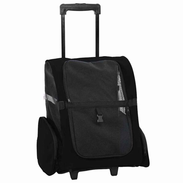 42007372_2.jpg vidaXL Vozík pre domáce zvieratá 3 v 1 dizajn čierny 48x32x57 cm oxfordská látka – Obrázok 2