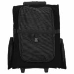 vidaXL Vozík pre domáce zvieratá 3 v 1 dizajn čierny 48x32x57 cm oxfordská látka – Obrázok 3