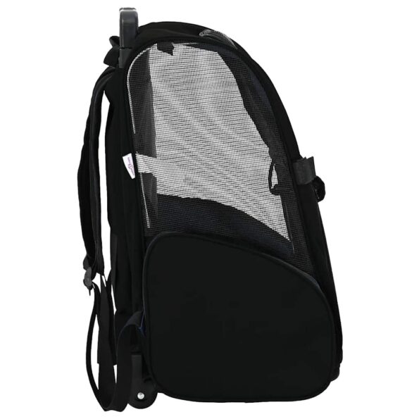 42007372_4.jpg vidaXL Vozík pre domáce zvieratá 3 v 1 dizajn čierny 48x32x57 cm oxfordská látka – Obrázok 4
