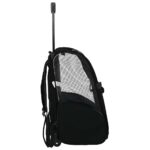 vidaXL Vozík pre domáce zvieratá 3 v 1 dizajn čierny 48x32x57 cm oxfordská látka – Obrázok 5
