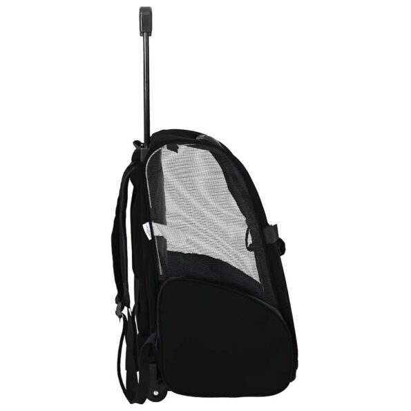 42007372_5.jpg vidaXL Vozík pre domáce zvieratá 3 v 1 dizajn čierny 48x32x57 cm oxfordská látka – Obrázok 5