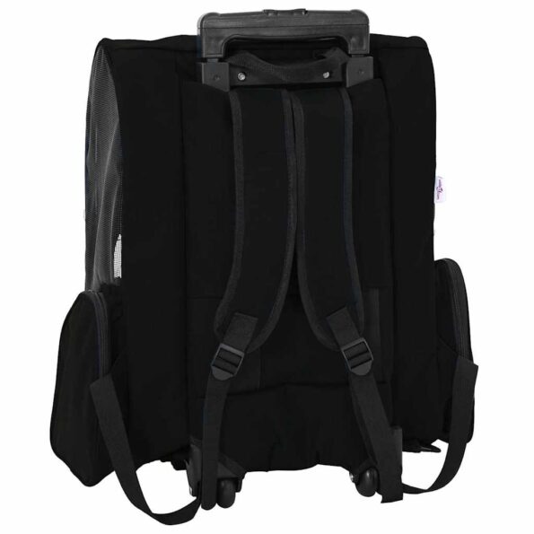 42007372_6.jpg vidaXL Vozík pre domáce zvieratá 3 v 1 dizajn čierny 48x32x57 cm oxfordská látka – Obrázok 6