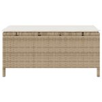 vidaXL 3-dielny záhradný jedálenský set s vankúšmi béžový polyratan akácia – Obrázok 8