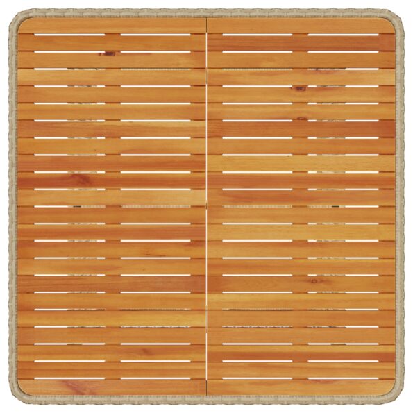 vidaXL 3-dielny záhradný jedálenský set s vankúšmi béžový poly ratan akácia – Obrázok 9