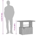 vidaXL 3-dielna záhradná jedálenská súprava s vankúšmi béžová poly ratan akácia – Obrázok 13